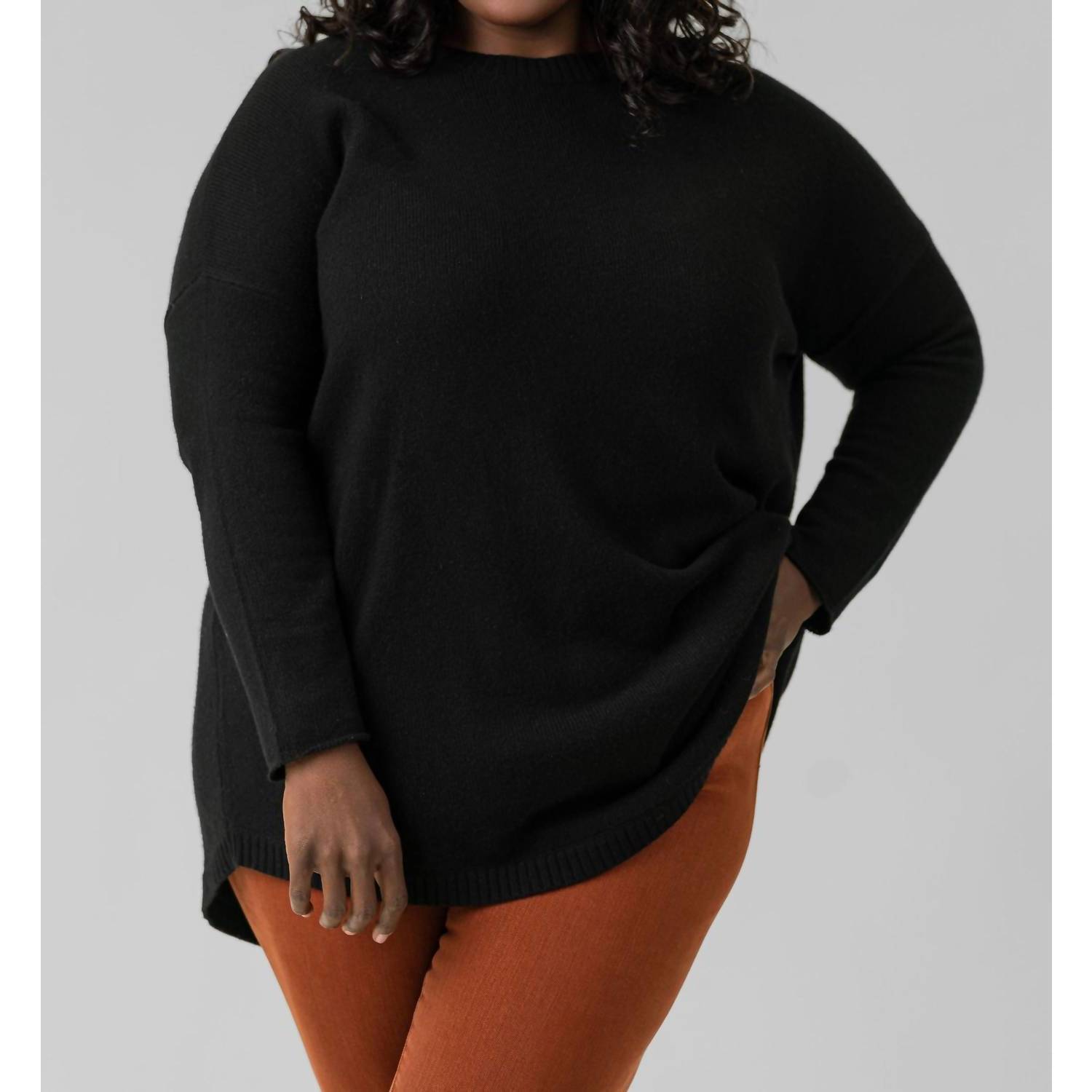 New Bitte Kai Rand Cocoon Wool Blend Sweater - Plus Size In Black